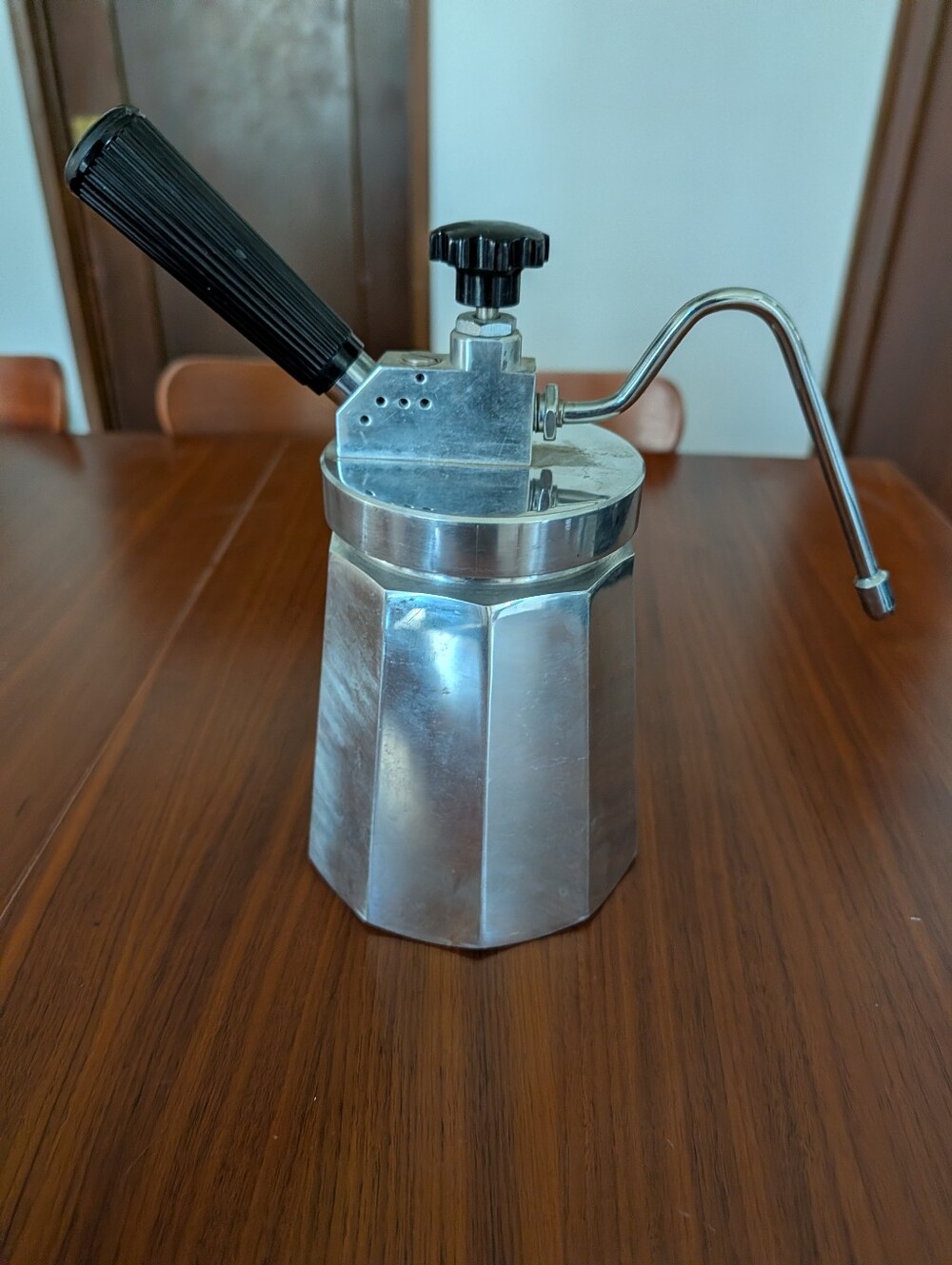 Vintage TCL Milano Aluminum Milk Steamer Frother Pre Owned